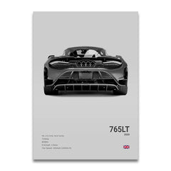 SENNA 720S ARTURA Canvas Wall Art Print Poster P1 765LT Supercar Decorative Painting Modern Home Decor Car Lover Gift Unframed