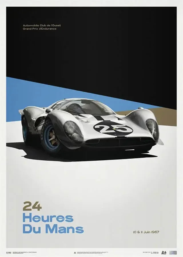 24 Heures Racing Poster | Motorsport Wall Art