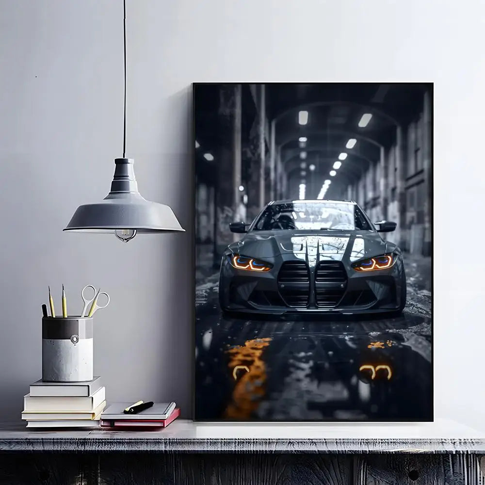 Minimalist Car Poster | Modern Automotive Wall Art
