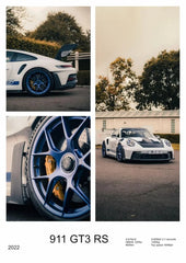 Pop Turbo super luxury sports car Poster Aesthetic 911 GT3 RS Wheels Canvas Print For Wall Art Mural Home Garage Room Decor