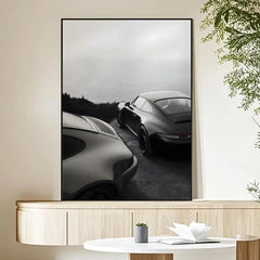 Black And White Luxury Car Vehicle Poster Woffity Simple Frameless Wall Sticker for Home Living Room Bathroom Decoration