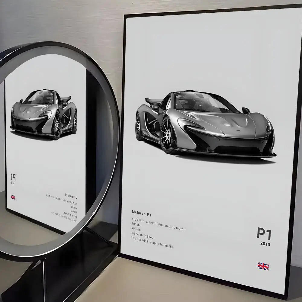 McLaren Supercar Poster | Premium Automotive Wall Art