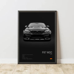 2-A1 Famous Cars G80 M3C Canvas Wall Art Print Poster E30 M3 Z8 Decorative Mural Modern Home Decor Birthday Gift Unframed