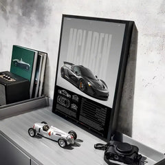 McLaren Sports Car Poster, Modern Wall Art Print for Home Decor