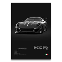 SF90 812C Canvas Wall Art Print Poster F50 F40 F80 Sports Car Decoration Painting Modern Home Decoration Painting Car Lover Gift