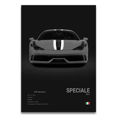 SF90 812C Canvas Wall Art Print Poster F50 F40 F80 Sports Car Decoration Painting Modern Home Decoration Painting Car Lover Gift