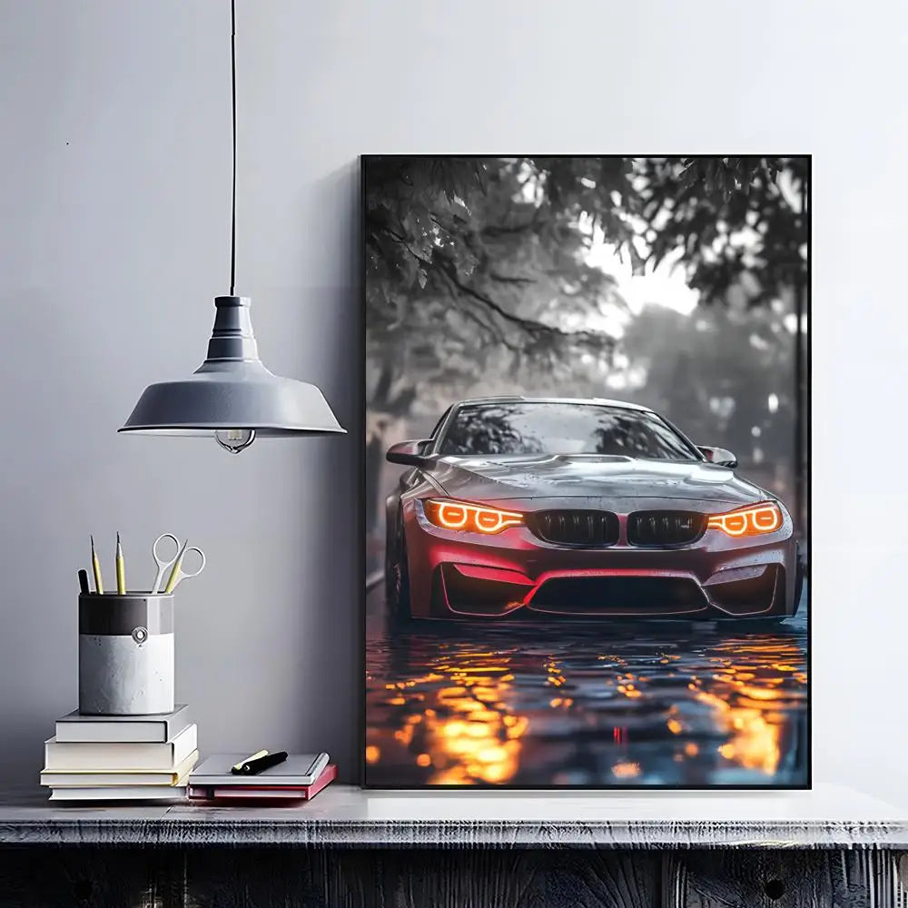 Minimalist Car Poster | Modern Automotive Wall Art