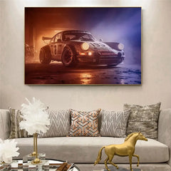 911 GT3 RS Car Generation Supercar Wall Arts Posters Canvas Painting for Room Office School Decoration Stuff Home Decor