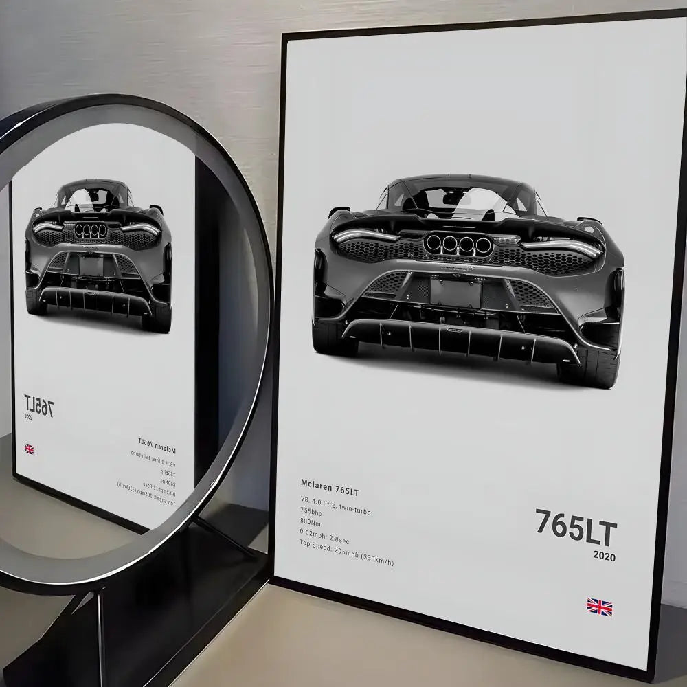 McLaren Supercar Poster | Premium Automotive Wall Art