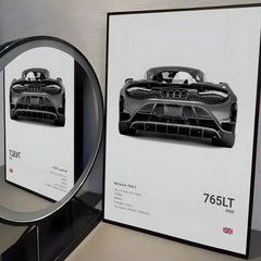 McLaren ES Supercar Self-Adhesive Wall Poster for Home & Office