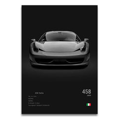 SF90 812C Canvas Wall Art Print Poster F50 F40 F80 Sports Car Decoration Painting Modern Home Decoration Painting Car Lover Gift