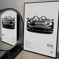 McLaren ES Supercar Self-Adhesive Wall Poster for Home & Office