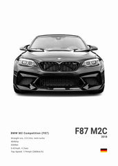 BMW M3 CSL Canvas Poster, Modern Car Wall Art Unframed