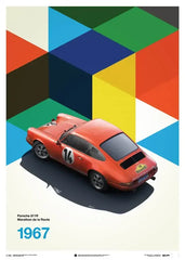 Retro Motorsport Poster , 911 & F1 Racing Canvas Wall Art