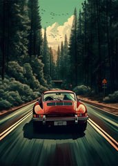 80S Japan Tokyo Neon Scenery JDM Cars Poster Aesthetics 911 Speed Cars Fuji Sakura Canvas Print Wall Art Home Fans Room Decor
