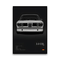 2-A1 Famous Cars G80 M3C Canvas Wall Art Print Poster E30 M3 Z8 Decorative Mural Modern Home Decor Birthday Gift Unframed