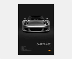 Pop Black And White German Luxury Sports Car Poster Wall Art 911 GT3 RS Turbo HD Oil On Canvas Print Garage Living Room Decor
