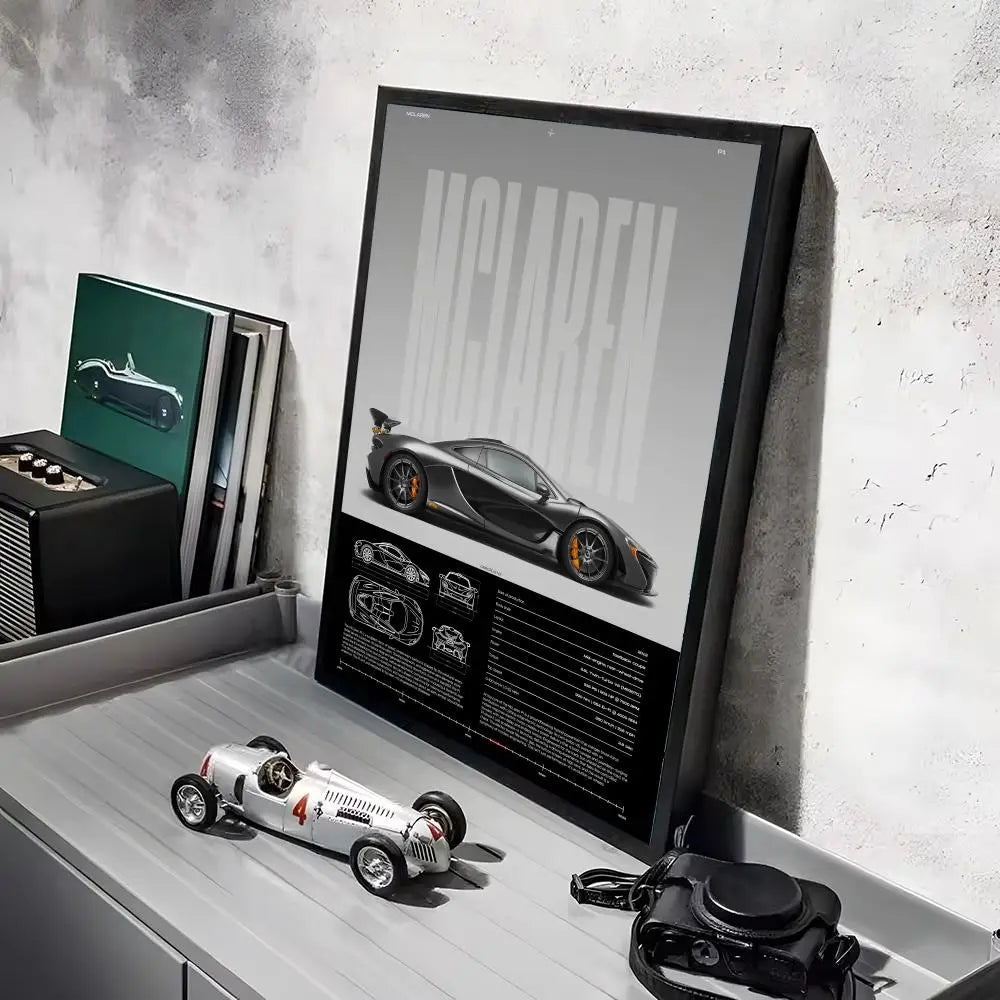 McLaren Supercar Poster | Premium Automotive Wall Art