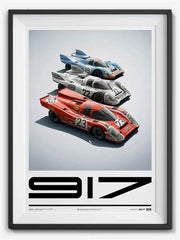 Retro Motorsport Poster , 911 & F1 Racing Canvas Wall Art