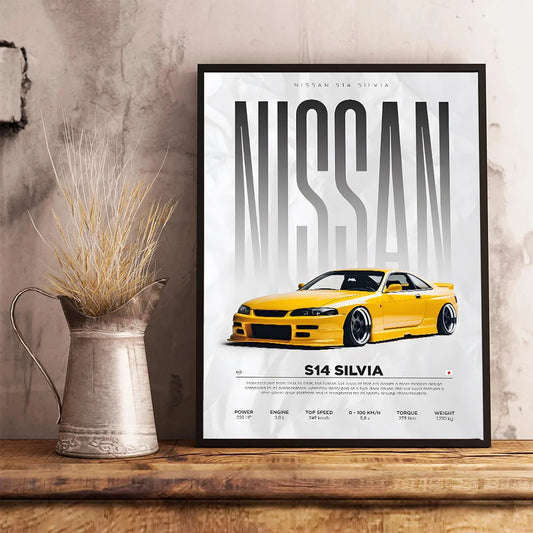 Famous Supercars Canvas Wall Art Poster for Living Room Decor