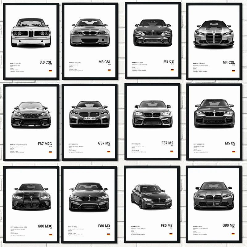 BMW M Series Canvas Print | Modern Car Wall Decor