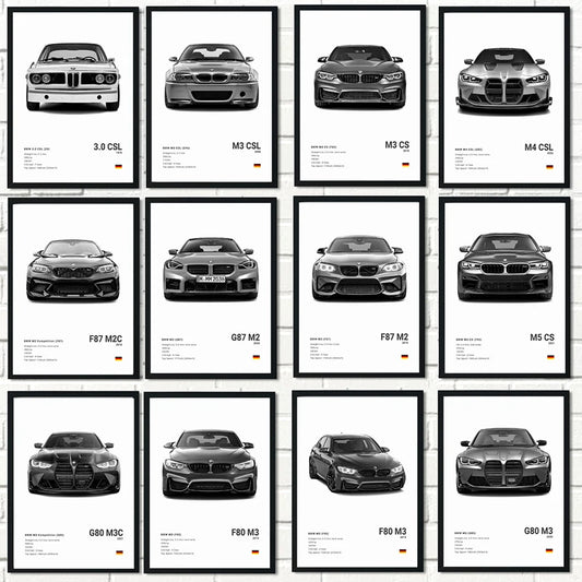 BMW M Series Canvas Print | Modern Car Wall Decor