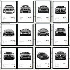 BMW M3 CSL Canvas Poster, Modern Car Wall Art Unframed