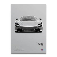 SENNA 720S ARTURA Canvas Wall Art Print Poster P1 765LT Supercar Decorative Painting Modern Home Decor Car Lover Gift Unframed