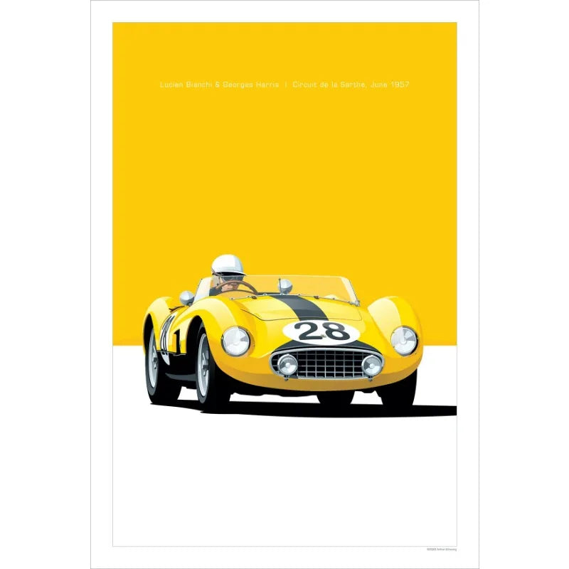 Modern Racing Car Poster | Premium Motorsport Wall Art