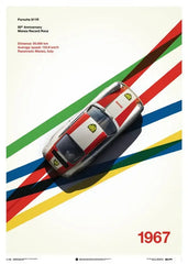 Retro Motorsport Poster , 911 & F1 Racing Canvas Wall Art
