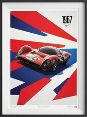 Retro Motorsport Poster , 911 & F1 Racing Canvas Wall Art