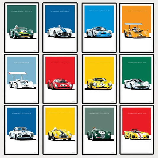 Modern Racing Car Poster | Premium Motorsport Wall Art