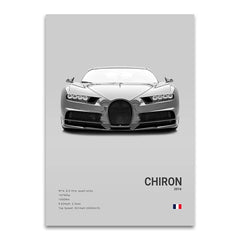 Supercar Canvas Poster, Modern Wall Art for Car Lovers