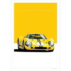 Modern Racing Car Canvas Poster Minimalist Motorsport Wall Art