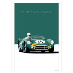 Modern Racing Car Canvas Poster Minimalist Motorsport Wall Art