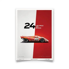 Retro Motorsport Poster , 911 & F1 Racing Canvas Wall Art