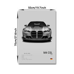 G80 M3C E39 M5 Car Canvas Wall Art Print Poster M5 CS G87 M2 Sports Car Decorative Painting Modern Home Decor Gift Unframed