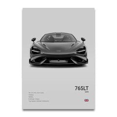 SENNA 720S ARTURA Canvas Wall Art Print Poster P1 765LT Supercar Decorative Painting Modern Home Decor Car Lover Gift Unframed