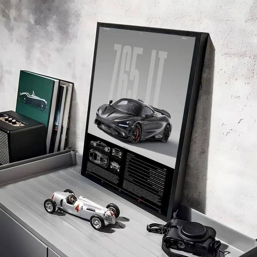 McLaren Supercar Poster | Premium Automotive Wall Art