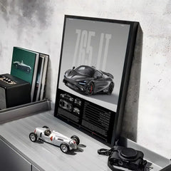 McLaren Sports Car Poster, Modern Wall Art Print for Home Decor
