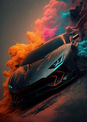 COOL Vintage Luxury Car Series Canvas Wall Art Poster Print