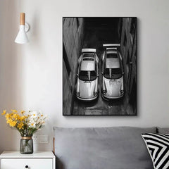 Classic 911 Alpine Drive Vintage Canvas Wall Art Poster