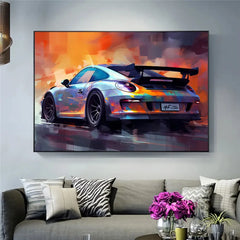 911 GT3 RS Car Generation Supercar Wall Arts Posters Canvas Painting for Room Office School Decoration Stuff Home Decor