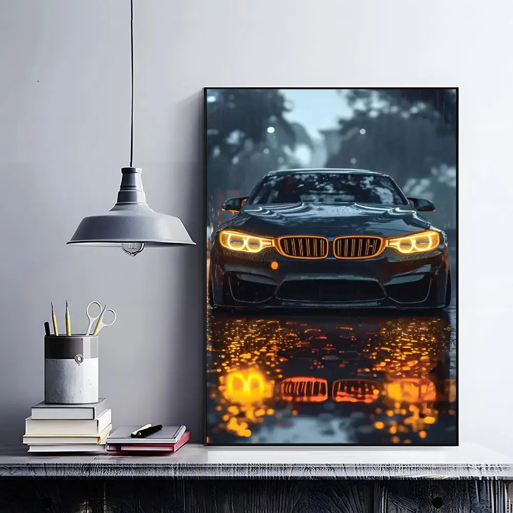 Minimalist Car Poster | Modern Automotive Wall Art