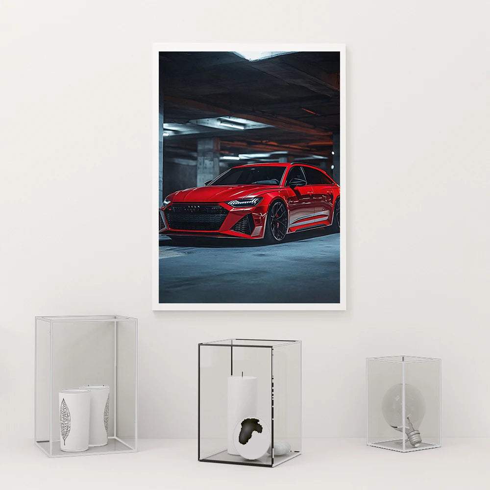 Audi Supercar Poster | Premium Automotive Wall Art