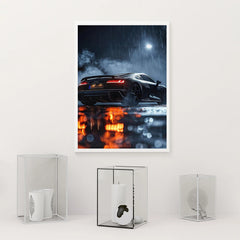German Audi Sports Car Poster, Premium Canvas Wall Decor